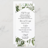 特別な行事のためのユーカリ メニュー テンプレート (正面/裏面)