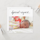 特別な要求を私の神になる親の眠っているベビーカード カード (正面/裏面インサイチュ)