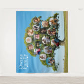 特別な記念ギフト | オーダーメイド ファミリーツリー フォト タペストリー (正面)