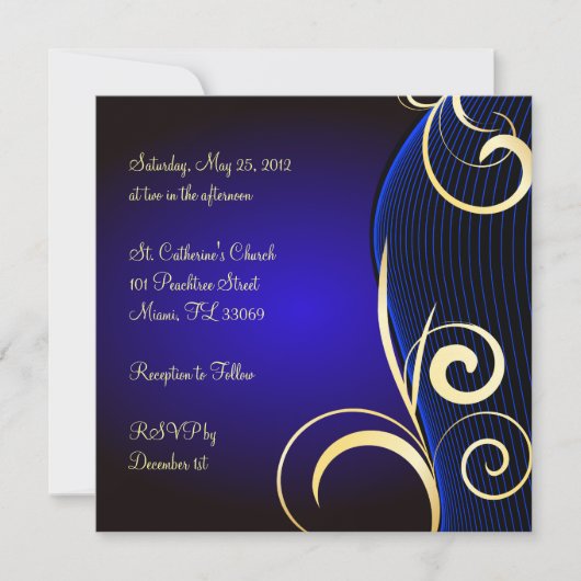 特別な誕生日か記念日 招待状 (正面)