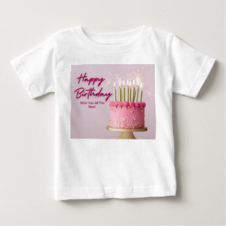 特別な誕生日のお祝いにぴったりな、洗練されたデザインのカード ベビーTシャツ