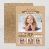 特別な誕生日の写真の招待状 招待状 (正面/裏面)