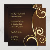 特別な誕生日や記念日 招待状 (正面/裏面)