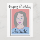 特別な誕生日カード - 親友のアバター誕生日 ポストカード (正面)