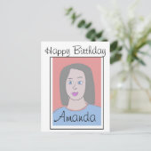 特別な誕生日カード - 親友のアバター ポストカード (スタンド正面)
