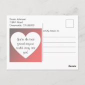 特別な誕生日カード - 親友のアバター ポストカード (裏面)