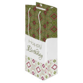 特別な誕生日モダンワイン抱き枕 ワインギフトバッグ (正面アングル)