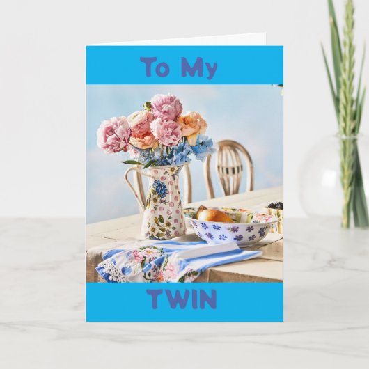 特別な誕生日*特別な双子* カード (正面)