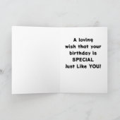 特別な誕生日*特別な双子* カード (内部)