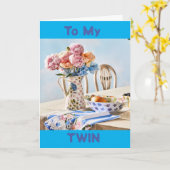 特別な誕生日*特別な双子* カード (黄色い花)