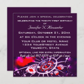 特別な誕生祝い 招待状 (正面/裏面)