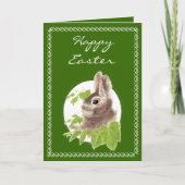 特別な誰かのためのかわいく小さいイースターのウサギ シーズンカード (正面)