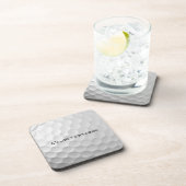 特別な贈り物 - あなたの名前が刻まれたゴルフボール コースター (右側)