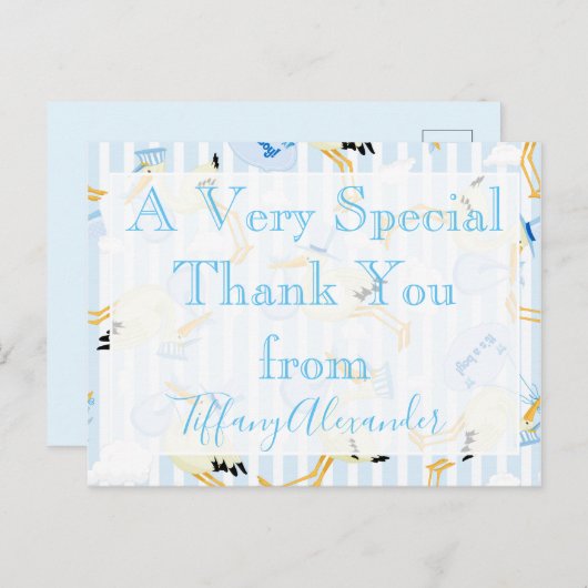 特別な赤ちゃんシャワー感謝していよ ポストカード (正面/裏面)