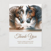 特別な追加フォト結婚の感謝はがき ポストカード (正面)