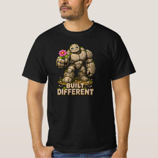 特別な造りのキュートな石のゴーレム DND ファンタジーハーモニー Tシャツ
