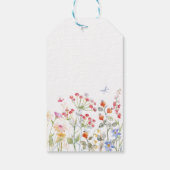 特別な配信コウノトリ春の花ベビーシャワー ギフトタグ (裏面)