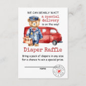 特別な配達おむつラッフルを待つことができる エンクロージャーカード (正面)