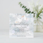 特別な配達をする冬の赤ちゃんのお披露目会 スペシャルストーク 招待状 (スタンド正面)