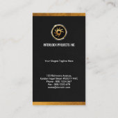 特別な金ゴールドはCEOの創設者に点を打ち、縁どります 名刺 (裏面)