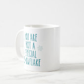 特別な雪片ではないです コーヒーマグカップ (正面左)