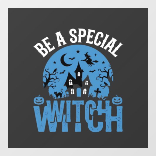特別な魔法使いハロウィンデザイン_1 ウィンドウサイン (シート)