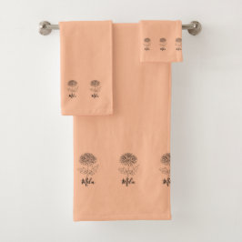 特別な11月の誕生花、菊 バスタオルセット