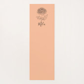 特別な11月の誕生花、菊 ヨガマット (裏面)