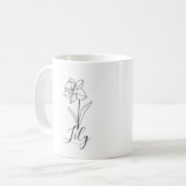 特別な12月 ナルシス誕生花ギフト コーヒーマグカップ (正面左)