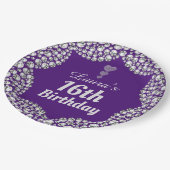 特別な16thまたは編集の年齢パーティープレート ペーパープレート (アングル)