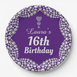 特別な16thまたは編集の年齢パーティープレート ペーパープレート