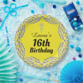 特別な16thまたは編集の年齢パーティープレート ペーパープレート (パーティー)
