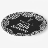 特別な16thまたは編集の年齢パーティープレート ペーパープレート (アングル)