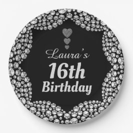 特別な16thまたは編集の年齢パーティープレート ペーパープレート
