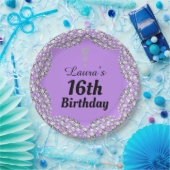 特別な16thまたは編集の年齢パーティープレート ペーパープレート (パーティー)