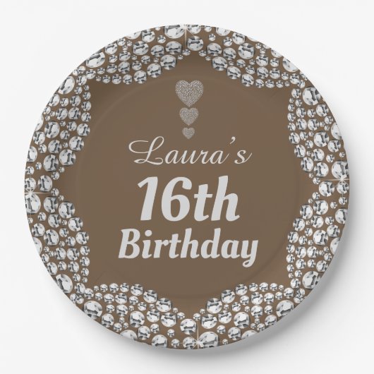 特別な16thまたは編集の年齢パーティープレート ペーパープレート (正面)