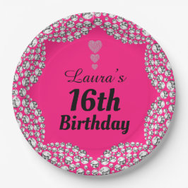 特別な16thまたは編集の年齢パーティープレート ペーパープレート