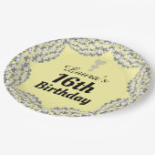 特別な16thまたは編集の年齢パーティープレート ペーパープレート (アングル)