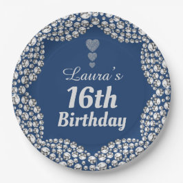 特別な16thまたは編集の年齢パーティープレート ペーパープレート