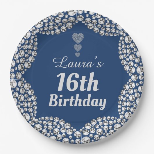 特別な16thまたは編集の年齢パーティープレート ペーパープレート (正面)