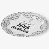 特別な16thまたは編集の年齢パーティープレート ペーパープレート (アングル)