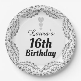 特別な16thまたは編集の年齢パーティープレート ペーパープレート