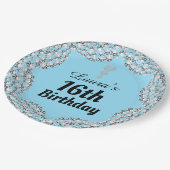 特別な16thまたは編集の年齢パーティープレート ペーパープレート (アングル)