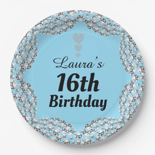 特別な16thまたは編集の年齢パーティープレート ペーパープレート (正面)
