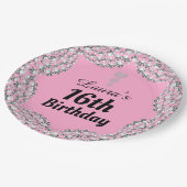 特別な16thまたは編集の年齢パーティープレート ペーパープレート (アングル)