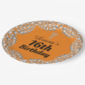 特別な16thまたは編集の年齢パーティープレート ペーパープレート (アングル)