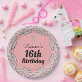 特別な16thまたは編集の年齢パーティープレート ペーパープレート (パーティー)