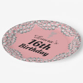 特別な16thまたは編集の年齢パーティープレート ペーパープレート (アングル)