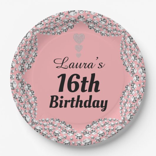 特別な16thまたは編集の年齢パーティープレート ペーパープレート (正面)