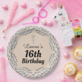 特別な16thまたは編集の年齢パーティープレート ペーパープレート (パーティー)